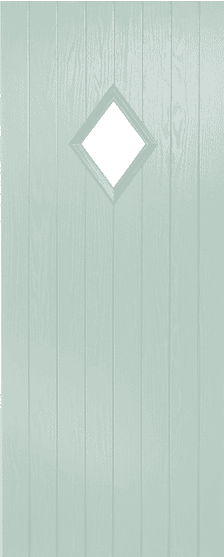 Cottage Diamond in Duck Egg, fitted in Redcar.